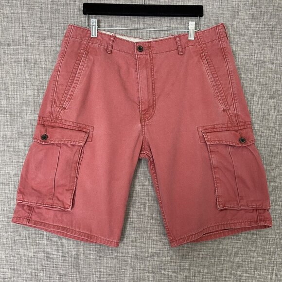 Levi's Other - Levis Cargo Workwear Casual Shorts Mens 34 Twill Cotton Red Heavy